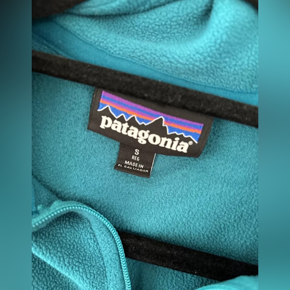Patagonia Better Sweater 1/4 Zip Pullover Fleece Womens Size Small Teal - Picture 4 of 5